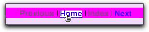 Text Menu with CSS