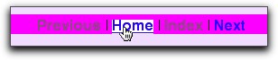 Text Menu with CSS