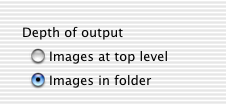 Depth of Output Radio Buttons